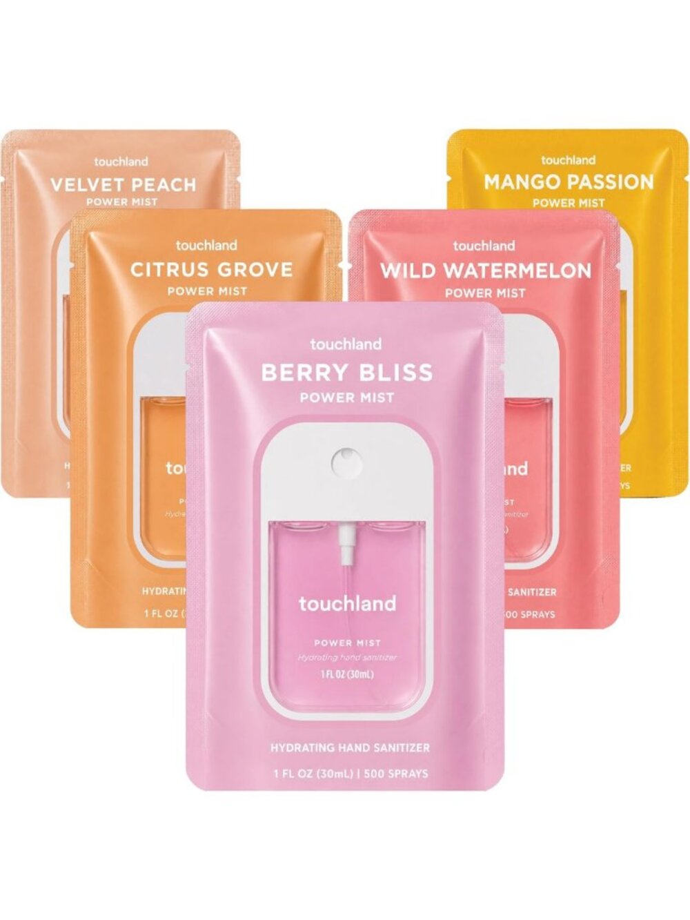 Hydrating Hand Sanitizer Spray Set - Travel Size, Moisturizing & Refreshing